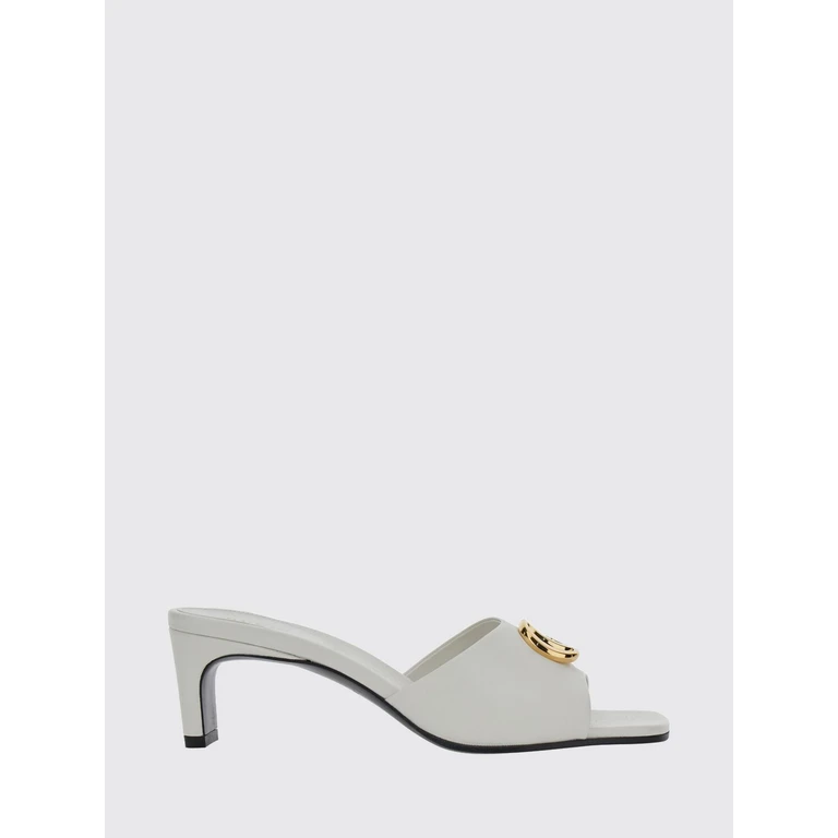 Nappa Leather Mules with Mid-Heel and GG Monogram Hardware (871480BKO009214)