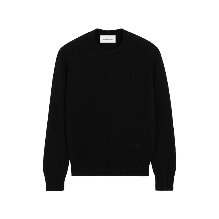 Crew-neck Cashmere Sweater With Ami De Coeur