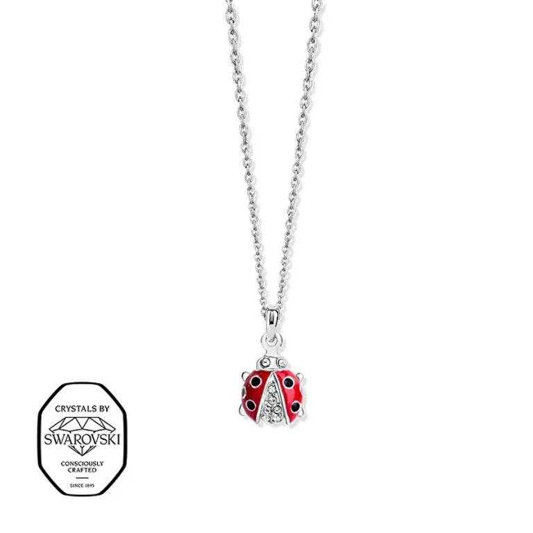Girls' Ladybug Collana with Swarovski Crystals 3543K.RED.R