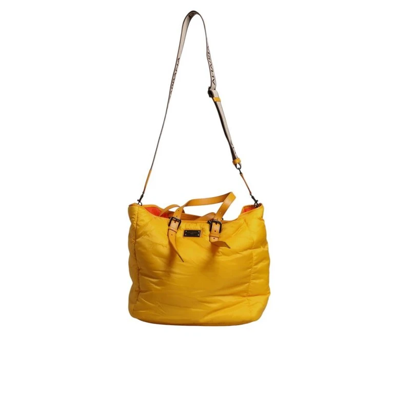 Quilted Nylon Shoulder Bag â Yellow
