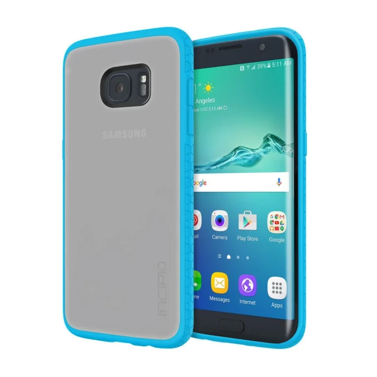 Carrying Case for Samsung Galaxy S7 Edge - Retail Packaging - Frost/Blue