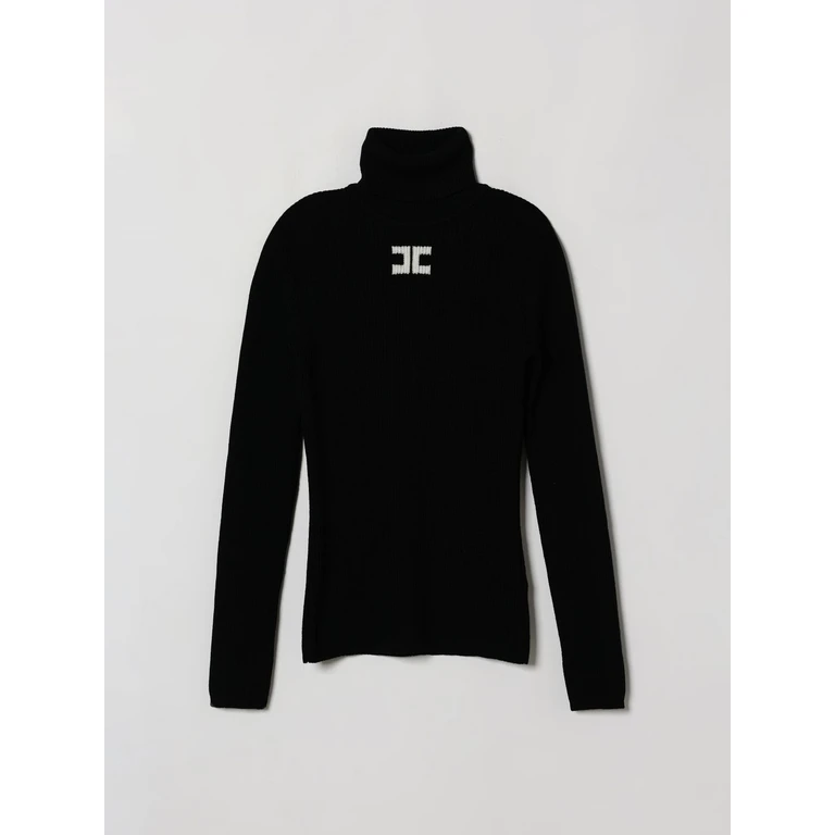Virgin Wool Turtleneck with Embroidered Logo (EFMA210CFL012N101)