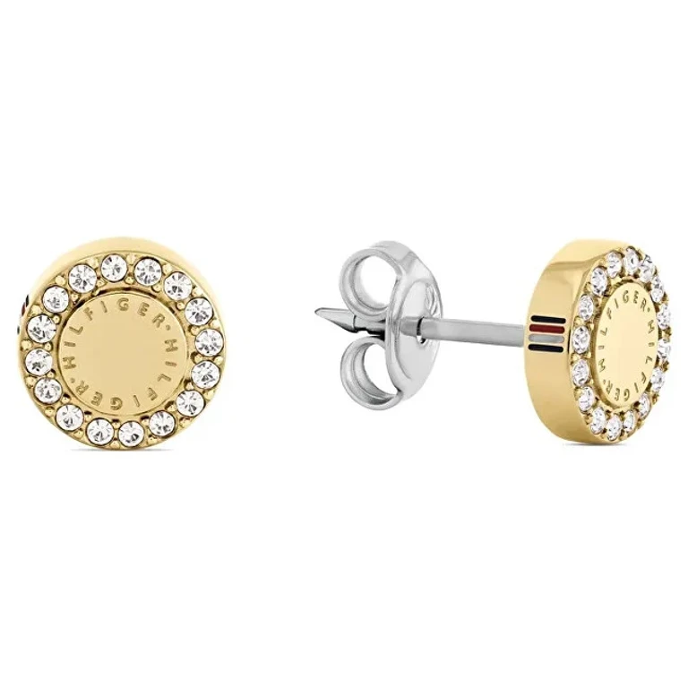 Gold-plated stud Orecchini with crystals 2780908