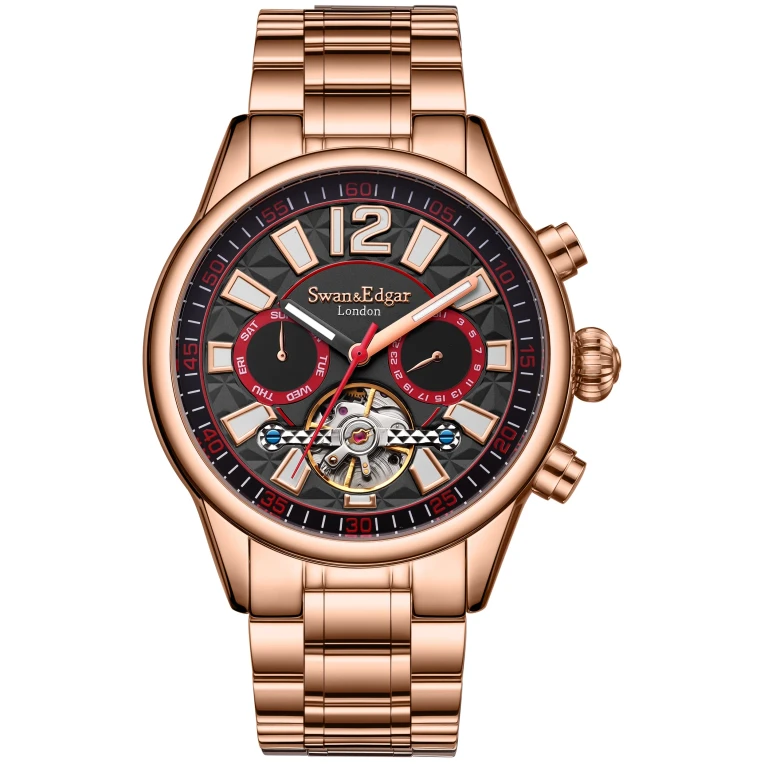 Limited Edition Swan & Edgar Hand Assembled Royal Exhibition Automatic Rose Black
