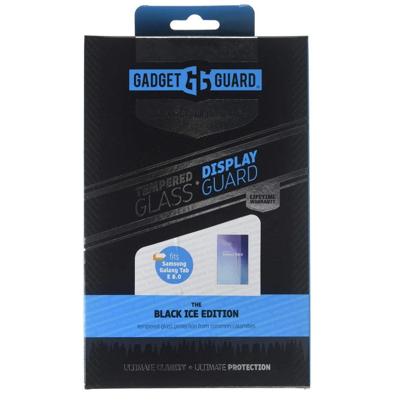Black Ice Edition Tempered Glass Screen Guard for Samsung Galaxy Tab E 8.0 - Clear