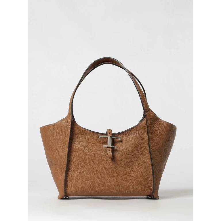 Schultertasche aus braunem Leder