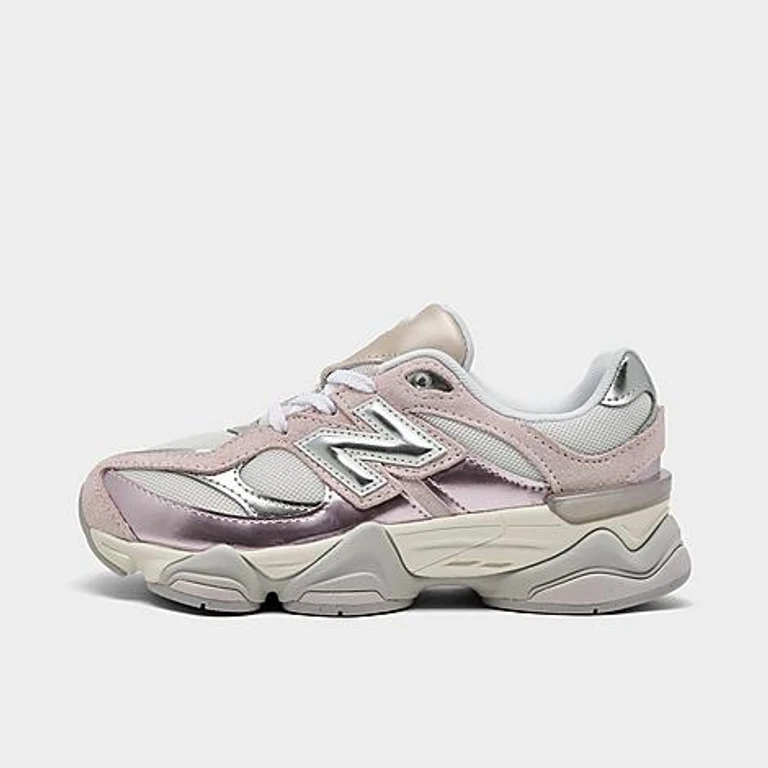 Girls' Little Kids 9060 Casual Shoes in Pink Chrome Size: 1.0