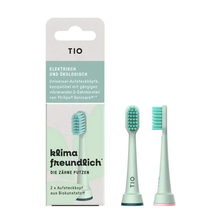TIOSONik Electric Toothbrush Heads, 2 pieces