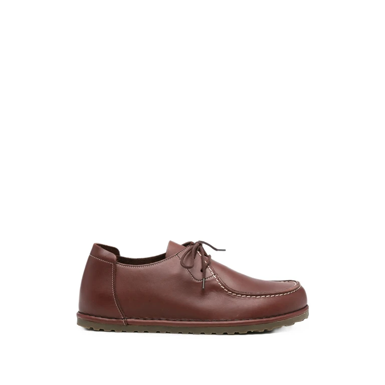 Utti Lace Contrast-stitch Leather Sneakers