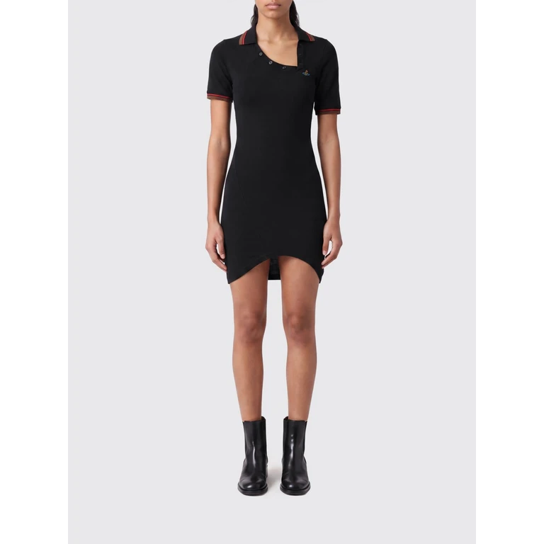 Vestido Mini de Algodón con Bordado Orb