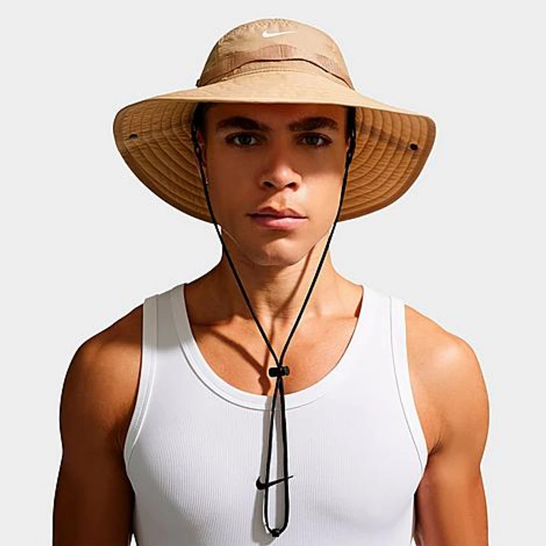 Apex Dri-FIT Bucket Hat in Parachute Beige/Anthracite/White Size: Small