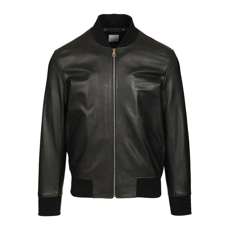 Veste bomber en peau d'agneau Paul Smith