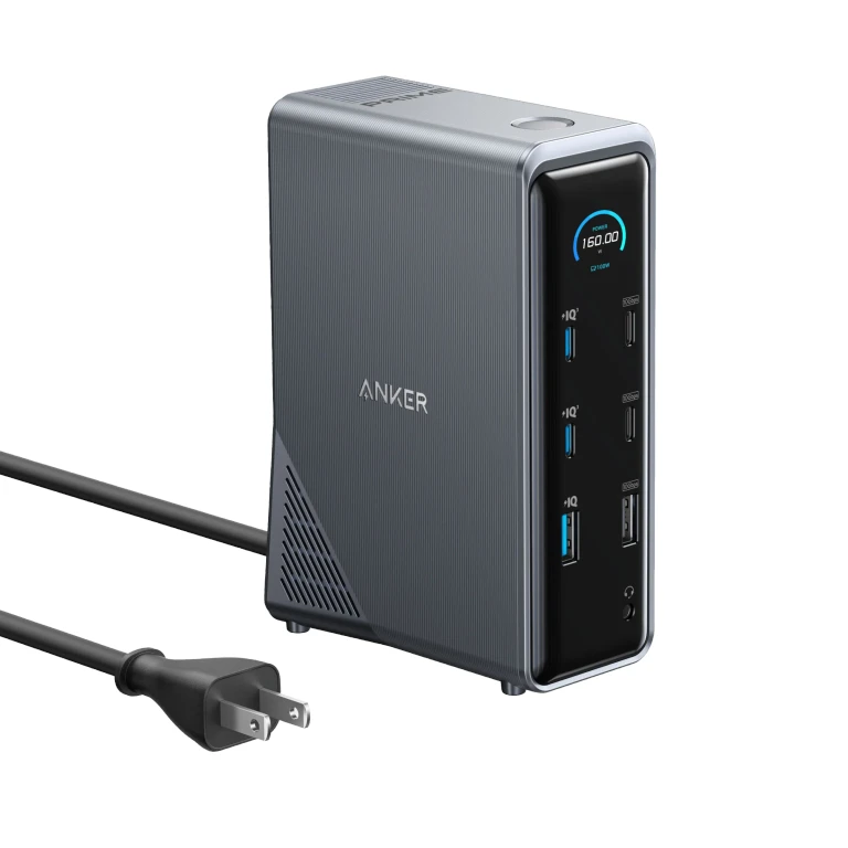 Prime Charging Docking Station (14-in-1, Dual Display, 160W)