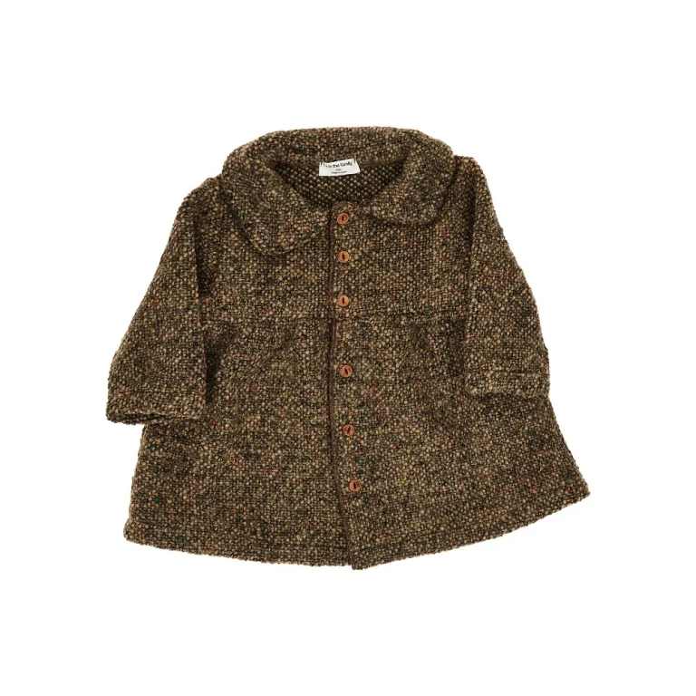 Bouclé wool-blend coat Kids 12M
