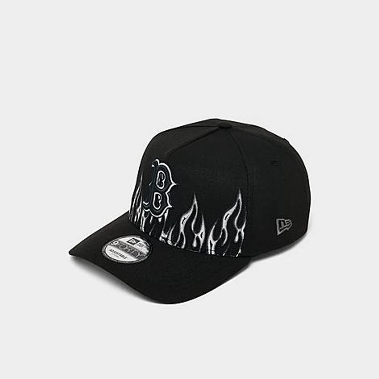 Boston Red Sox Flame Logo 9FORTY A-Frame Snapback Cap