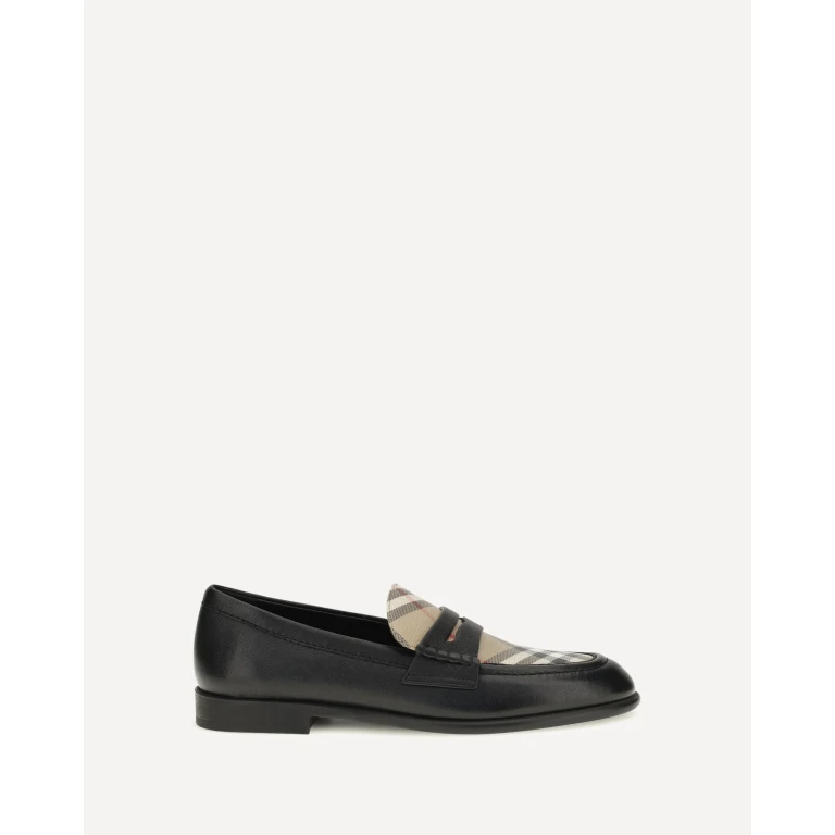Opal leather and Check Loafers Female 40