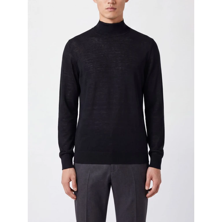 Silk and Cotton Turtleneck Sweater (MNB805414C2425)
