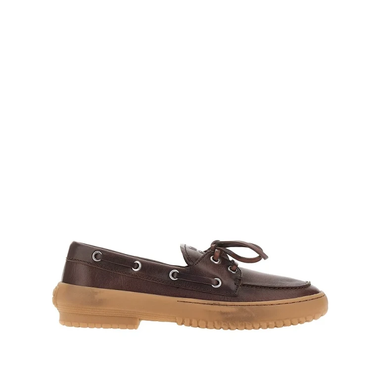 Leather boat shoes Woman 36