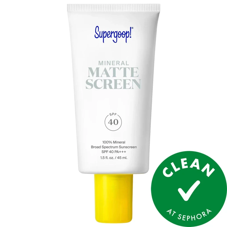 100% Mineral Mattescreen Sunscreen SPF 40 - Vegan, Mattifying Tinted Sunscreen for Oily Skin