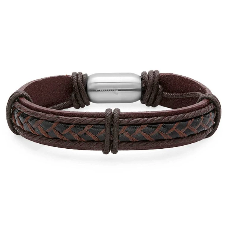 Leather & Cord Tex Bracelet