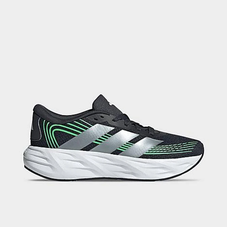 Big Kids Galaxy 8 Running Shoes in Night Grey/Tech Grey Metallic/Screaming Green Size: 3.5