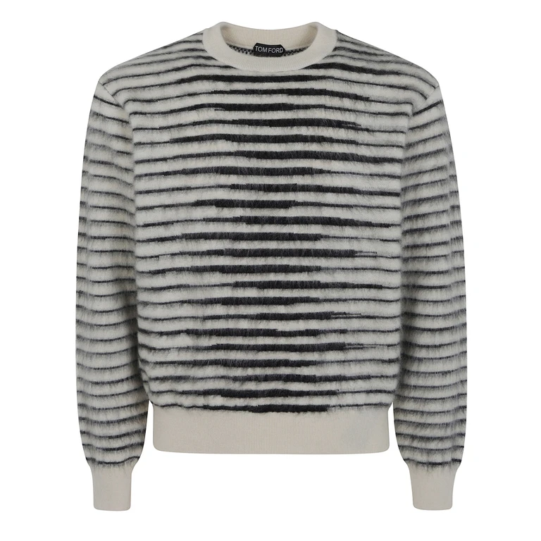 Pull TOM FORD en mohair à rayures brossées