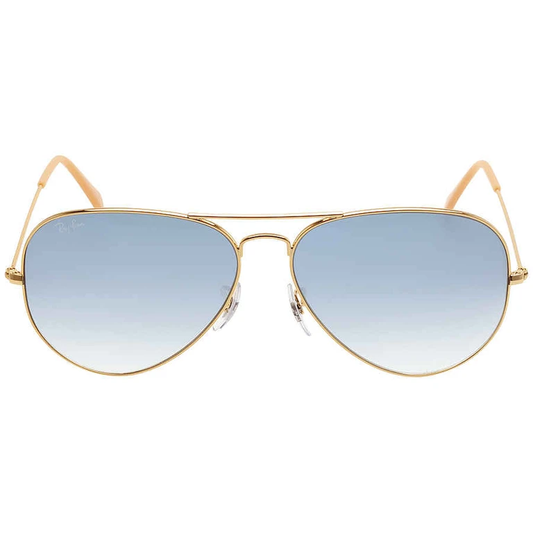 Ray Ban Aviator Gradient Light Blue Gradient Unisex Sunglasses RB3025 001/3F 62