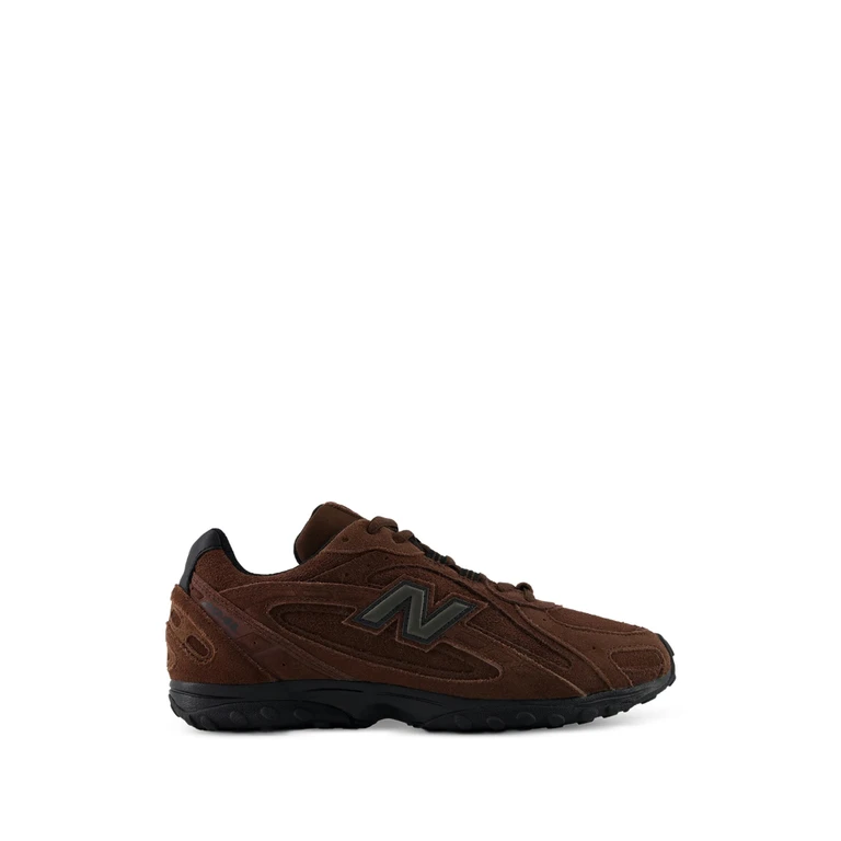 204L Leather and Suede Low-Top Trainers with Side Logo (U204LFSG)