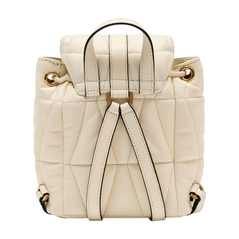 Quilted Lambskin Backpack â White