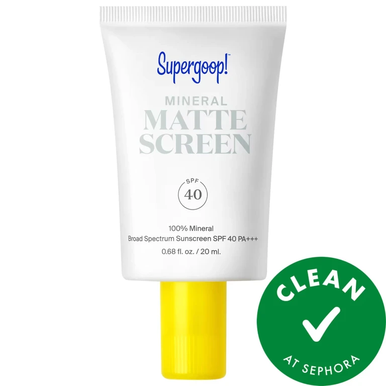 100% Mineral Mattescreen Sunscreen SPF 40 - Mattifying Tinted Mineral Sunscreen for Normal to Oily Skin, Vegan & Cruelty-Free