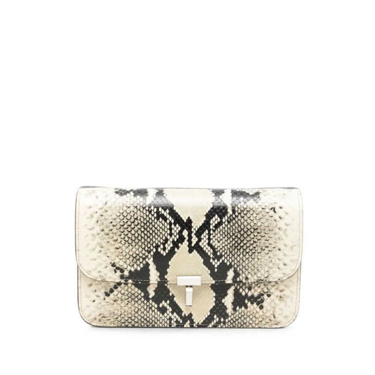 Crossbody Bag Python Embossed "T-Lock"
