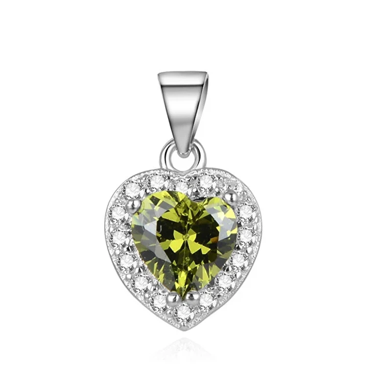 Ciondolo cuore glitter in argento AGH269