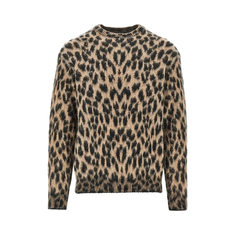 Knitted sweater with spotted motif Man 48