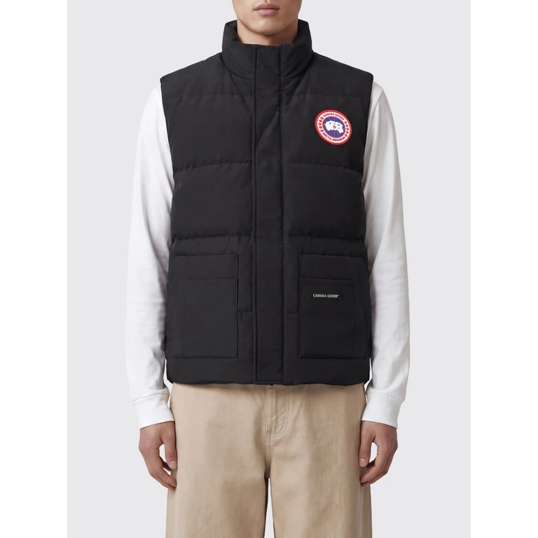 퀼팅 코튼 블렌드 조끼 with Patch Pockets