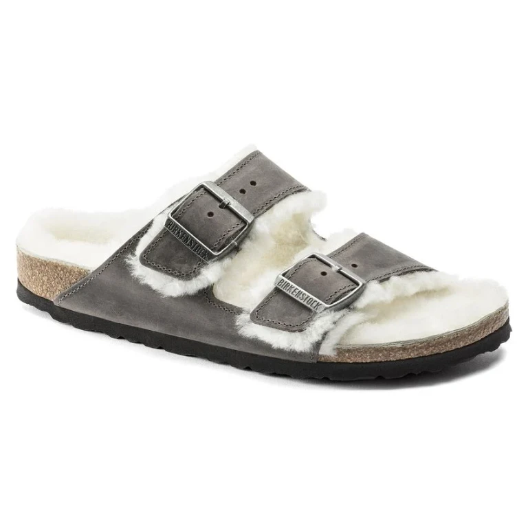 Arizona Black Shearling Waxy Leather Iron