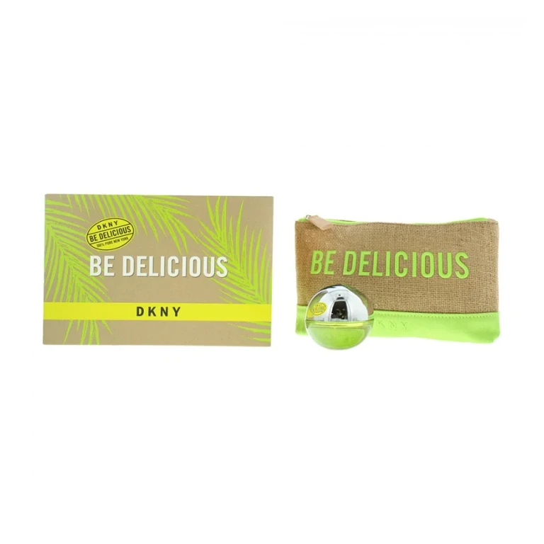 Set Dkny: Be Delicious, custodia in tessuto GWP + Be Delicious, eau de parfum, per donne, 30 ml
