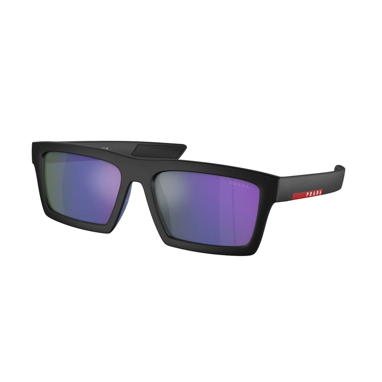 Blue Mirror Violet Rectangular Mens Sunglasses PS 02ZSU 1BO05U 58