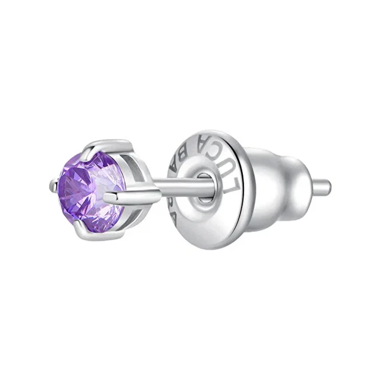 Single stud Orecchini with purple zircon OK1446/OK1443 - Diameter: 0.5cm