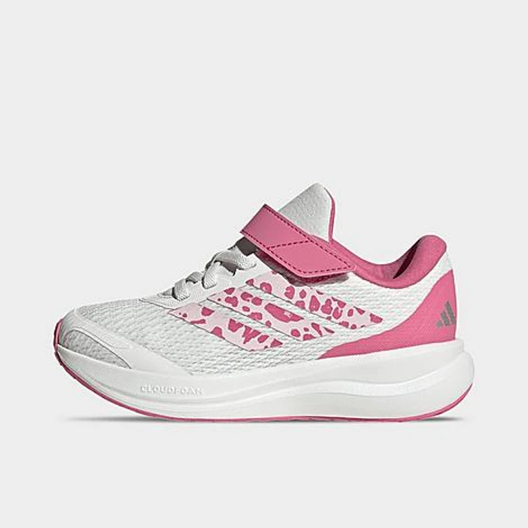 Little Kids Runfalcon 6 Hook-And-Loop Stretch Lace Casual Shoes in Core White/Distilled Pink/Pink Fusion Size: 1.0
