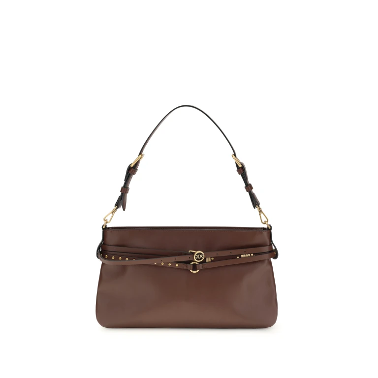 Shoulder Bag Burgundy Leather