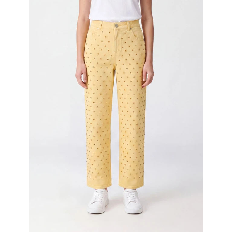 PINKO Pants Woman color Yellow (103180A3D9H02)