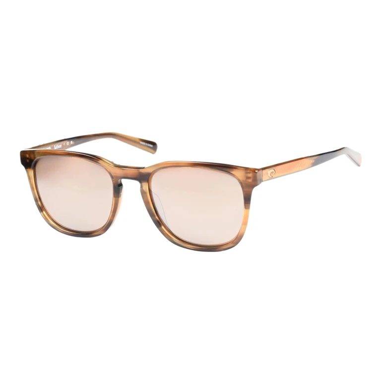 SULLIVAN Copper Silver Mirror Polarized Glass Square Unisex Sunglasses 6S2002 200218 53