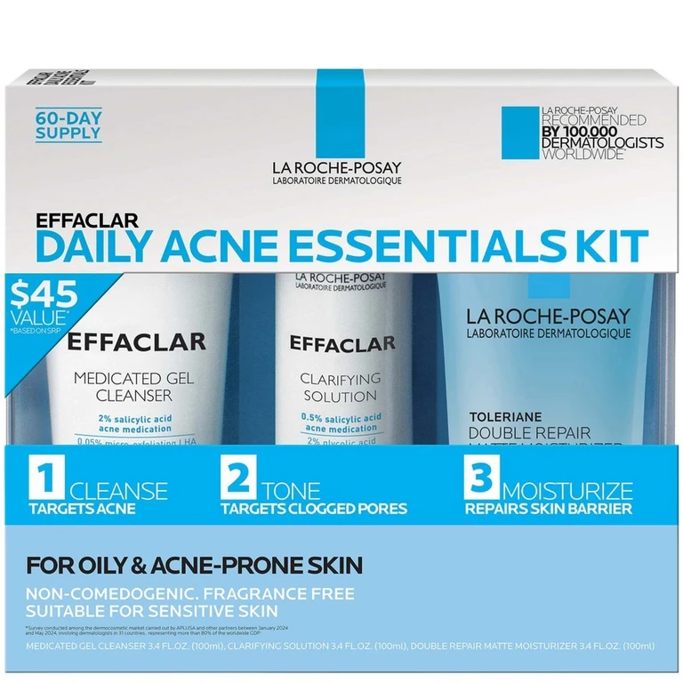 La Roche-Posay Effaclar Acne Daily Essentials Kit ($45 Value)