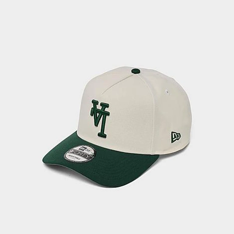 Boné snapback New Era Los Angeles Dodgers MLB verde-escuro 9FORTY A-Frame