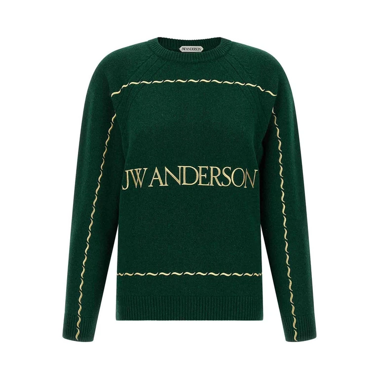 J.W. Anderson Jersey de cuello redondo - Verde