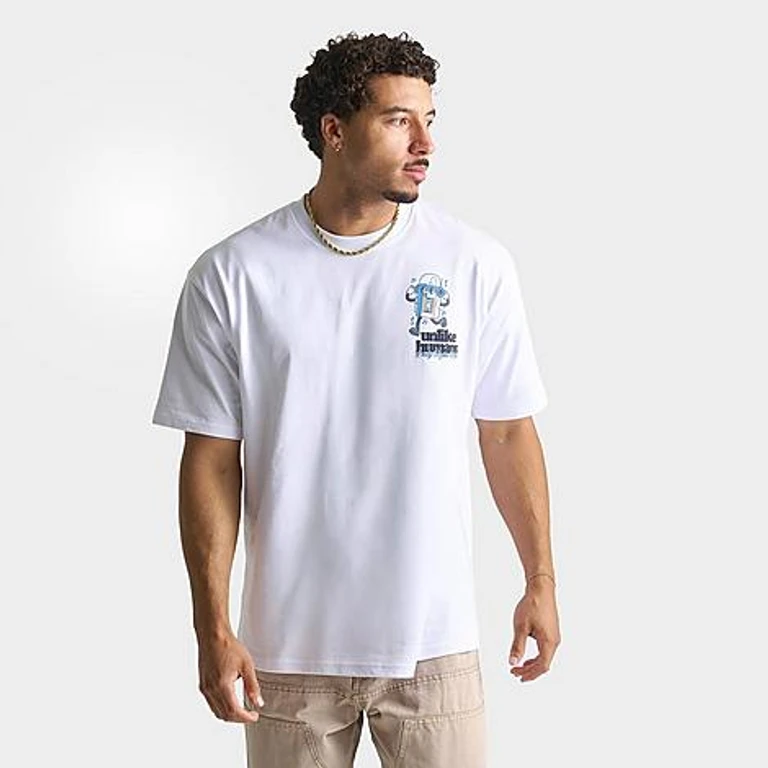 Camiseta gráfica Unlike Humans Record em branco