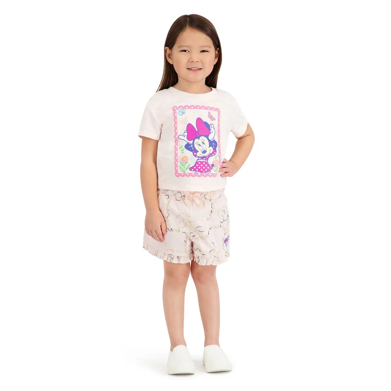 Girls 2Pc Short Set Minnie Mouse 18M:- Minnie Mouse, 18M