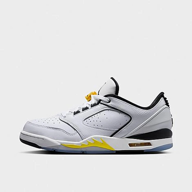 Jordan Men's Sixty Plus Low Casual Shoes in White/Tour Yellow/Black Size: 7.0