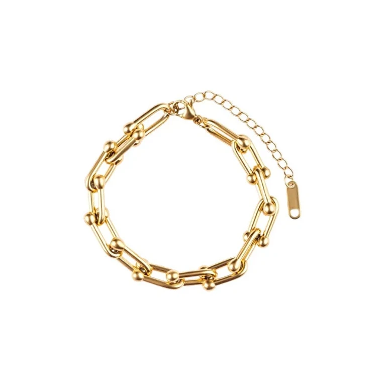 Designer gold-plated steel Bracciale MCB250175G