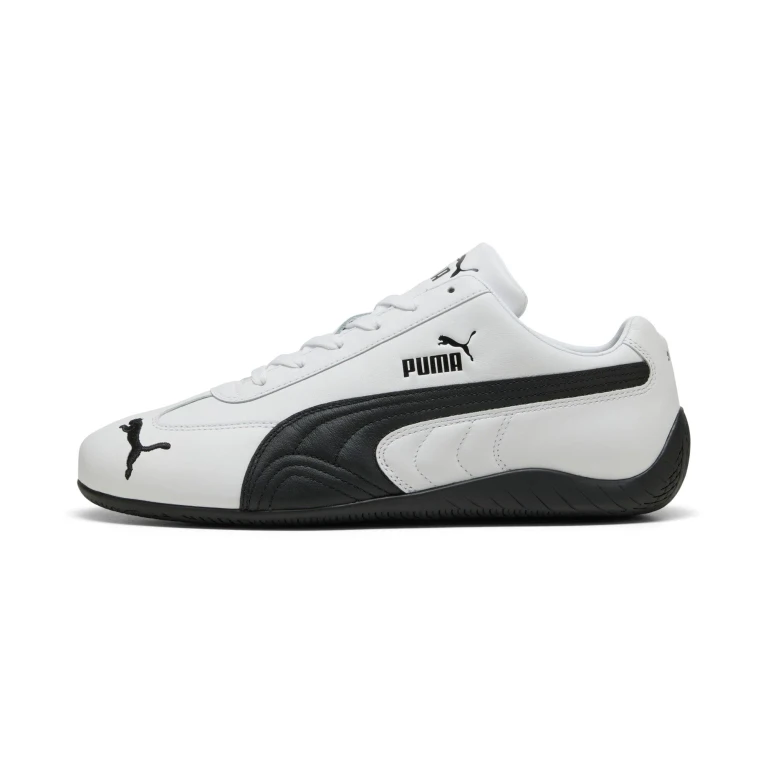 Mens Speedcat Leather White Black